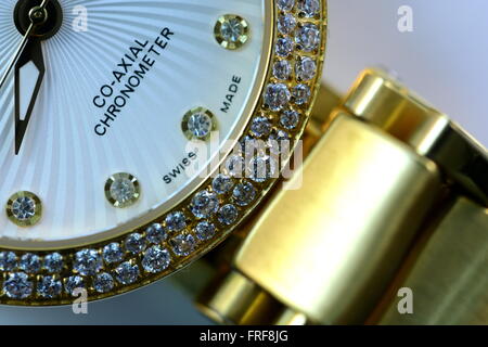Close up watch in different angles Stock Photo