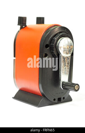 Sharpener of pencil on white background, stock photo Stock Photo
