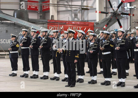 771 Royal Navy Search an Rescue Squadron Decommission on 31st March 2016 Stock Photo