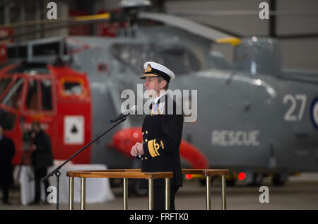 771 Royal Navy Search an Rescue Squadron Decommission on 31st March 2016 Stock Photo