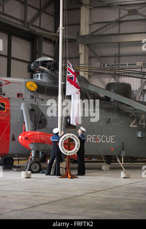 771 Royal Navy Search an Rescue Squadron Decommission on 31st March 2016 Stock Photo