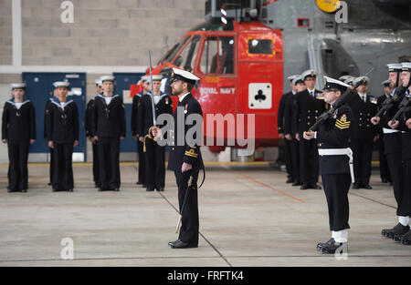 771 Royal Navy Search an Rescue Squadron Decommission on 31st March 2016 Stock Photo