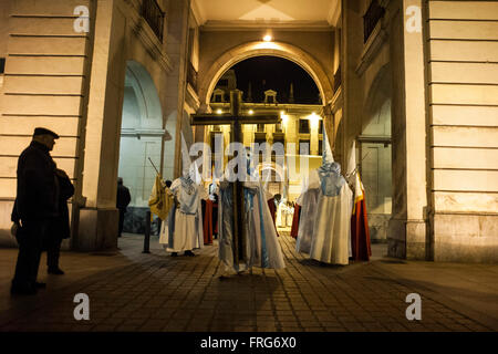 Santander, Spain. 22nd Mar, 2016. The procession of the Holy Tuesday on its way through the porticada Plaza in Santander SANTANDER-SPAIN 22/03/2016 Credit:  JOAQUIN GOMEZ SASTRE/Alamy Live News Stock Photo