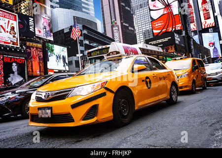 NEW YORK CITY -JULY 09: Times Square, animated LED signs, is a symbol of New York City USA Stock Photo