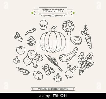 Vegetable icon Stock Vector