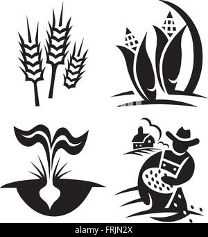 Corn icons. Design for web and mobile app. Vector illustration isolated ...