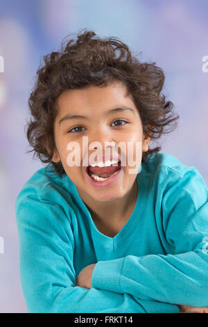 Portrait of a nice smily l teen boy Stock Photo