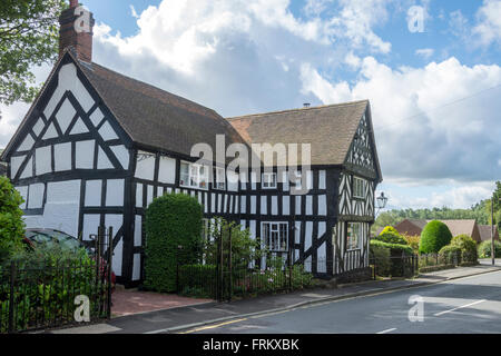 'Tudor Cottage', late 16th century with 17th century alterations, High Street, Church Stretton, Shropshire, England, UK Stock Photo