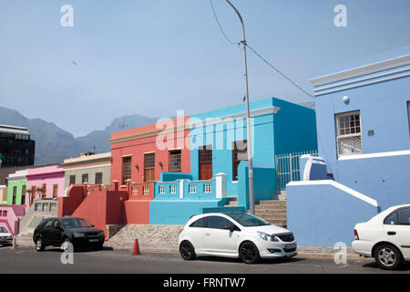 Bo Kaap neighbourhood in Cape Town - South Africa Stock Photo