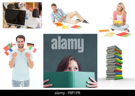 Collage of education Stock Photo