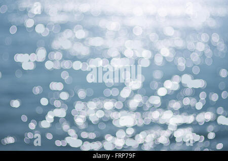 Sea surface blink bokeh. Element of design. Stock Photo
