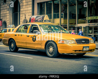 Taxi, New York City, USA Stock Photo