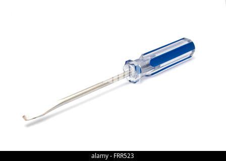 blue screwdriver isolated on white Stock Photo