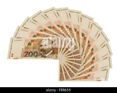 Croatian currency, 200 kuna bills Stock Photo