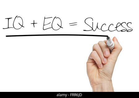 formula for success iq eq success concept Stock Photo