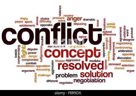 Word Cloud Conflict Management Stock Vector Art Illustration Conflict Word Cloud Concept Frr9dx