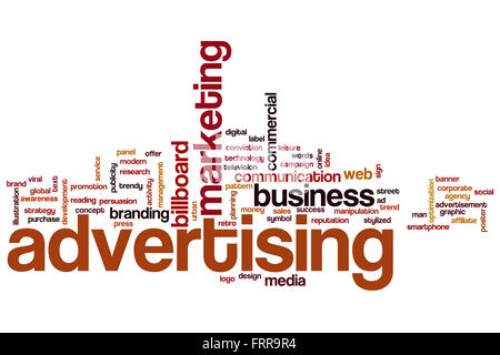 Advertising word cloud concept Stock Photo