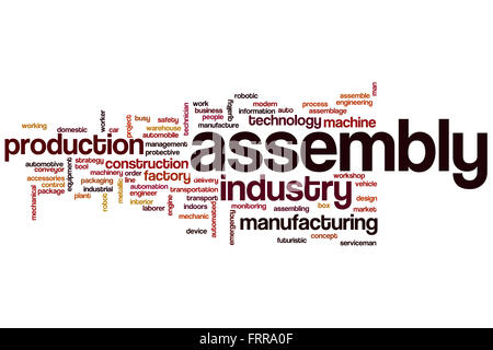 Assembly word cloud concept Stock Photo - Alamy