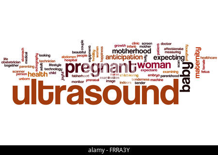 Ultrasound word cloud concept Stock Photo