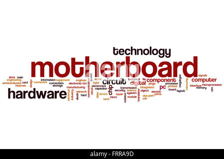 Motherboard  word cloud concept Stock Photo
