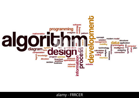 Algorithm concept word cloud background Stock Photo - Alamy