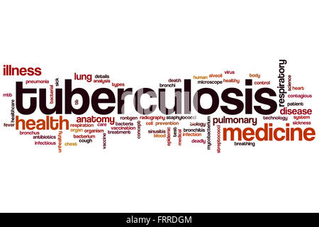 Tuberculosis word cloud concept Stock Photo