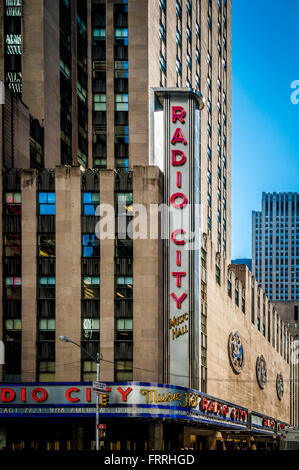 Radio City Music Hall building, New York city, USA. Stock Photo