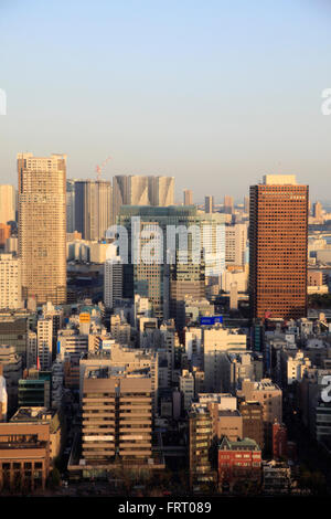 Japan, Tokyo, skyline, aerial view, Stock Photo