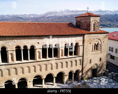 Church of St. Sophia is one of the main landmarks in Ohrid, Macedonia Stock Photo