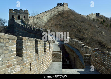 Mutianyu section of China's Great Wall in Beijing, China. Stock Photo