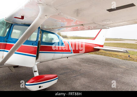 Part of cessna 172 plane Stock Photo