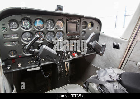 Part of cessna 172 plane Stock Photo