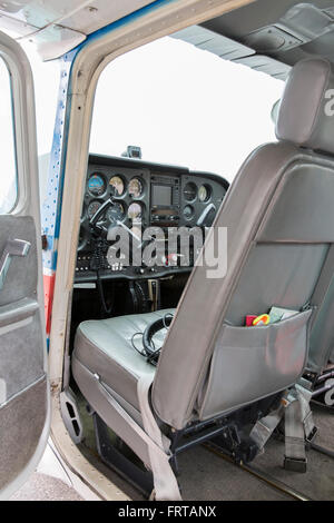 Part of cessna 172 plane Stock Photo