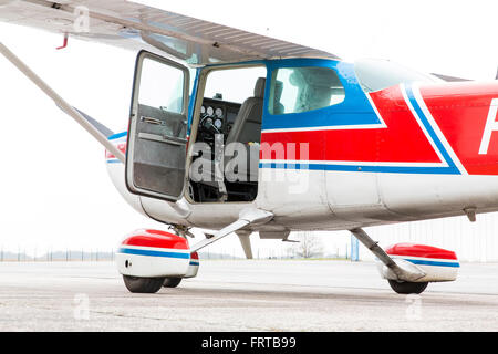 Part of cessna 172 plane Stock Photo