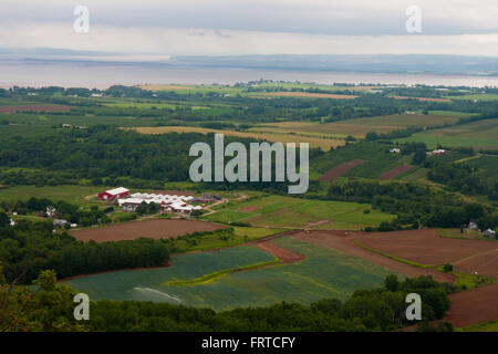 Overlooking Delhaven and the Minas Basin. Stock Photo