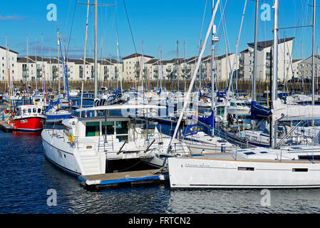 The marina, Ardrossan, North Ayrshire, Scotland UK Stock Photo