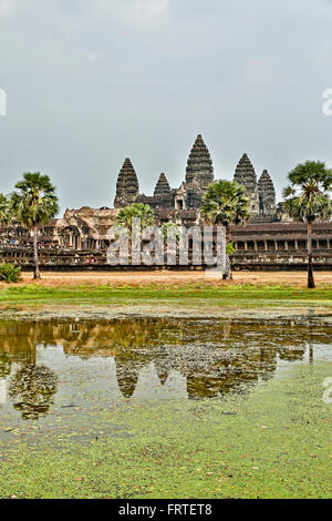 West Gallery, Angkor Wat, Angkor Archaeological Park, Siem Reap, Cambodia Stock Photo