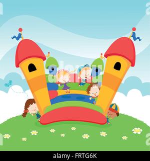 Bouncy Castle Stock Vector