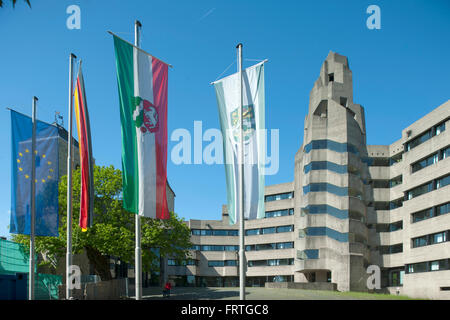 Deutschland, Nordrhein-Westfalen, Bergisch-Gladbach, das Bensberger Rathaus ist ein in den Jahren 1964 1969 nach den Plänen de Stock Photo