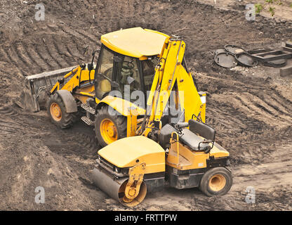 earthwork machines Stock Photo