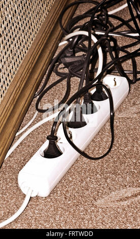 household electrical cables Stock Photo