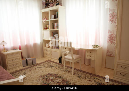 Beautiful room for work in a modern apartment Stock Photo