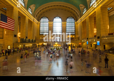 The Grand Central Terminal in New York City is the largest train station in the world by number of platforms having 44 Stock Photo