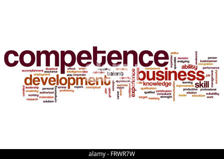 Competence word cloud Stock Photo - Alamy