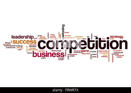 Competition word cloud Stock Photo