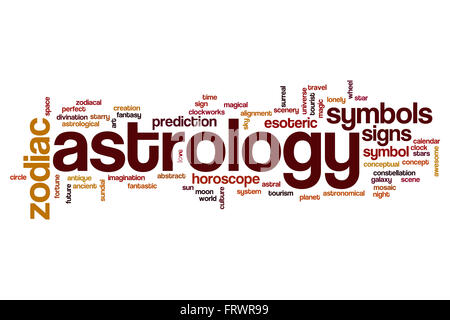 Astrology word cloud Stock Photo