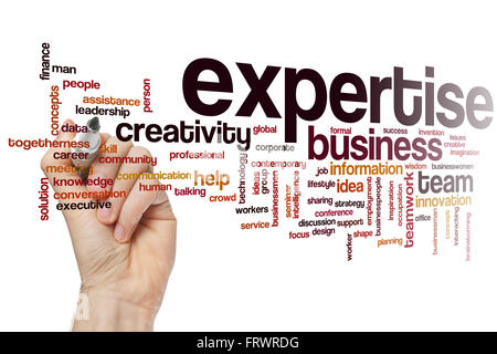 Expertise word cloud concept Stock Photo