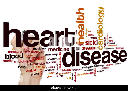 Heart disease word cloud concept Stock Photo