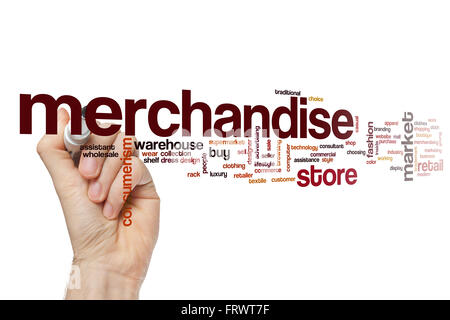 Merchandise word cloud Stock Photo