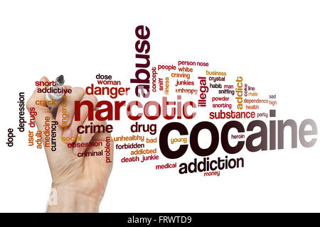 Substance abuse word cloud concept Stock Photo - Alamy